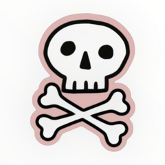 Skull & Bones Sticker - The Paper Drawer