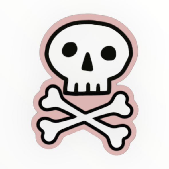 Skull & Bones Sticker - The Paper Drawer