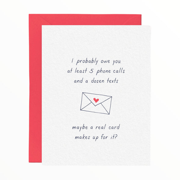 I Owe You Card - The Paper Drawer