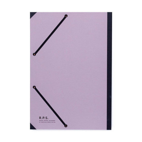 Canvas Cover Folder ~ Dusty Lavender - The Paper Drawer