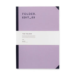 Canvas Cover Folder ~ Dusty Lavender - The Paper Drawer