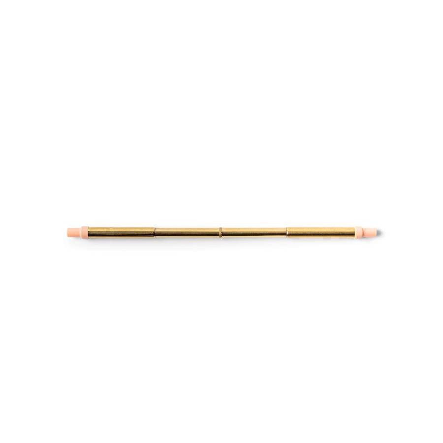 Portable straw set by DesignWorks Ink, eco-friendly carrying case detail, 3.75 x 1.25 inches