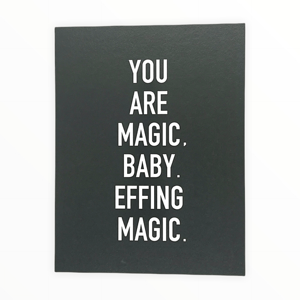 You Are Magic encouragement card by Golden Gems, blank interior, white envelope, 4.25 x 5.5 inches
