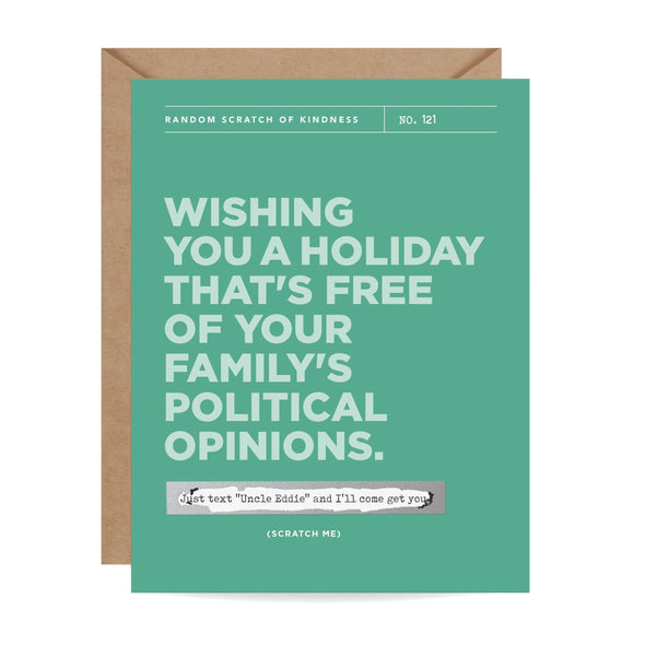 Holiday Political Opinions Scratch-off - The Paper Drawer