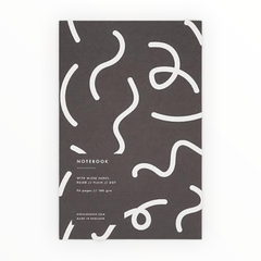 B&W Squiggle Notebook - The Paper Drawer