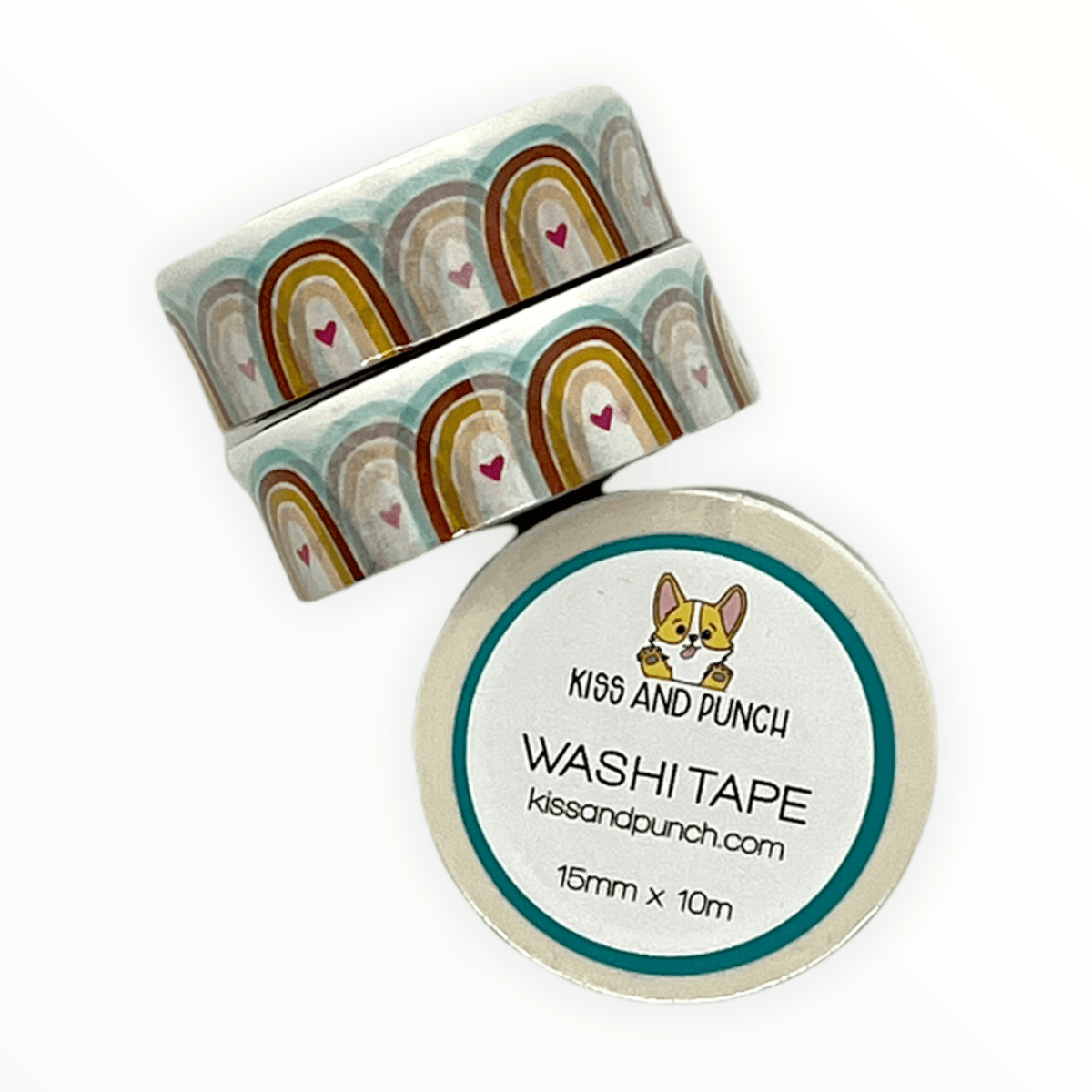 ainbow Washi Tape by Kiss and Punch, tape applied lifestyle detail
