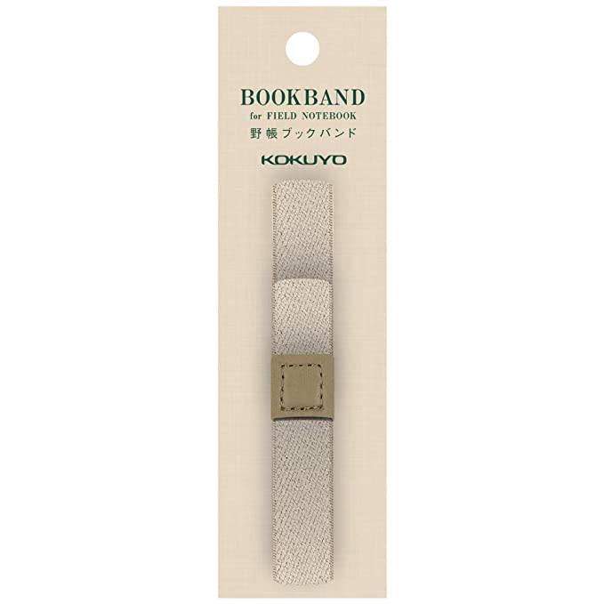 Field Note 60th Anniversary Edition Book Band by Kokuyo, ivory with pen loop, 3.82 x 0.59 x 0.31 inches