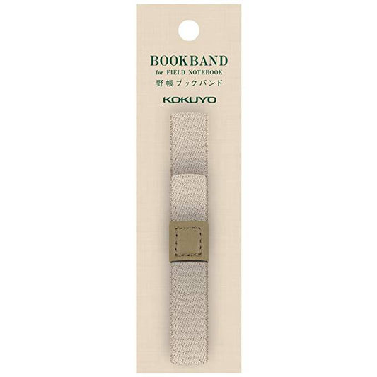 Field Note 60th Anniversary Edition Book Band by Kokuyo, ivory with pen loop, 3.82 x 0.59 x 0.31 inches