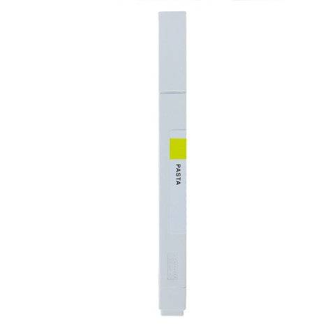 PASTA Solid Graphic Marker in Fluorescent Yellow by Kokuyo, square body 4 x 7mm, crayon-like feel