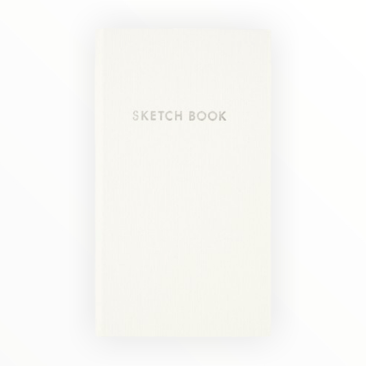 Sketch Book Field Notebook by Kokuyo, hardcover silver foil lettering, 3mm grid, 40 sheets, 3.7 x 6.5 inches