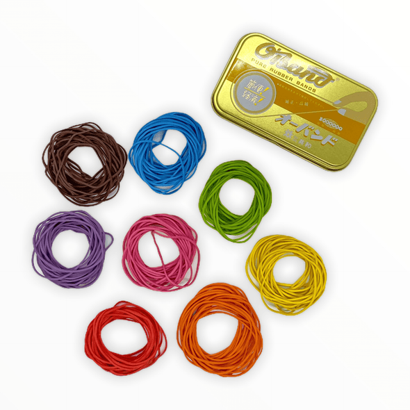O'Band Rainbow Rubber Bands Tin - The Paper Drawer