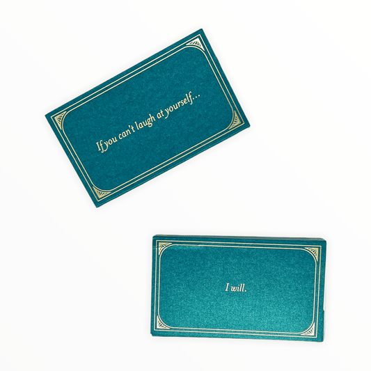 If You Can't Laugh at Yourself I Will matchbox by MatchDaddy, 4-inch white-tipped matches, 4.25 x 2.5 x 0.75 inches, made in Chicago IL
