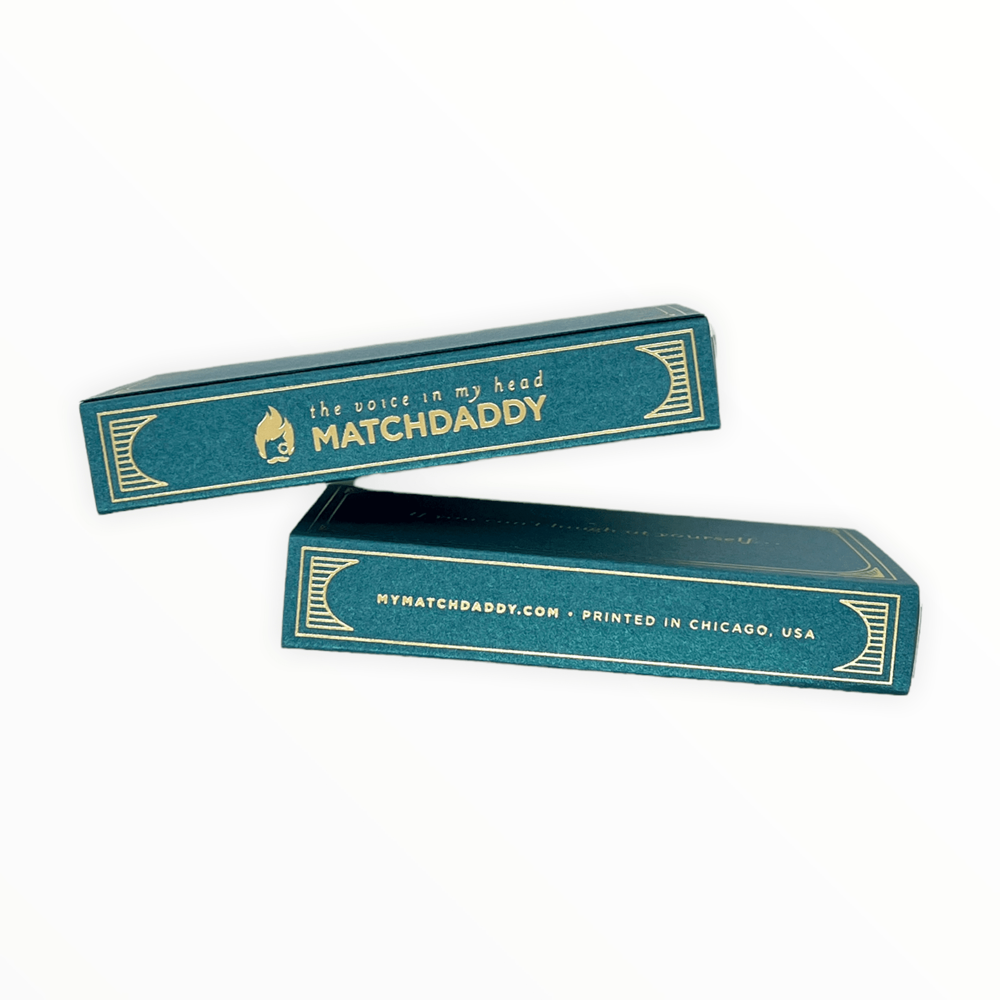 If You Can't Laugh at Yourself matchbox open by MatchDaddy, white-tipped 4-inch matches