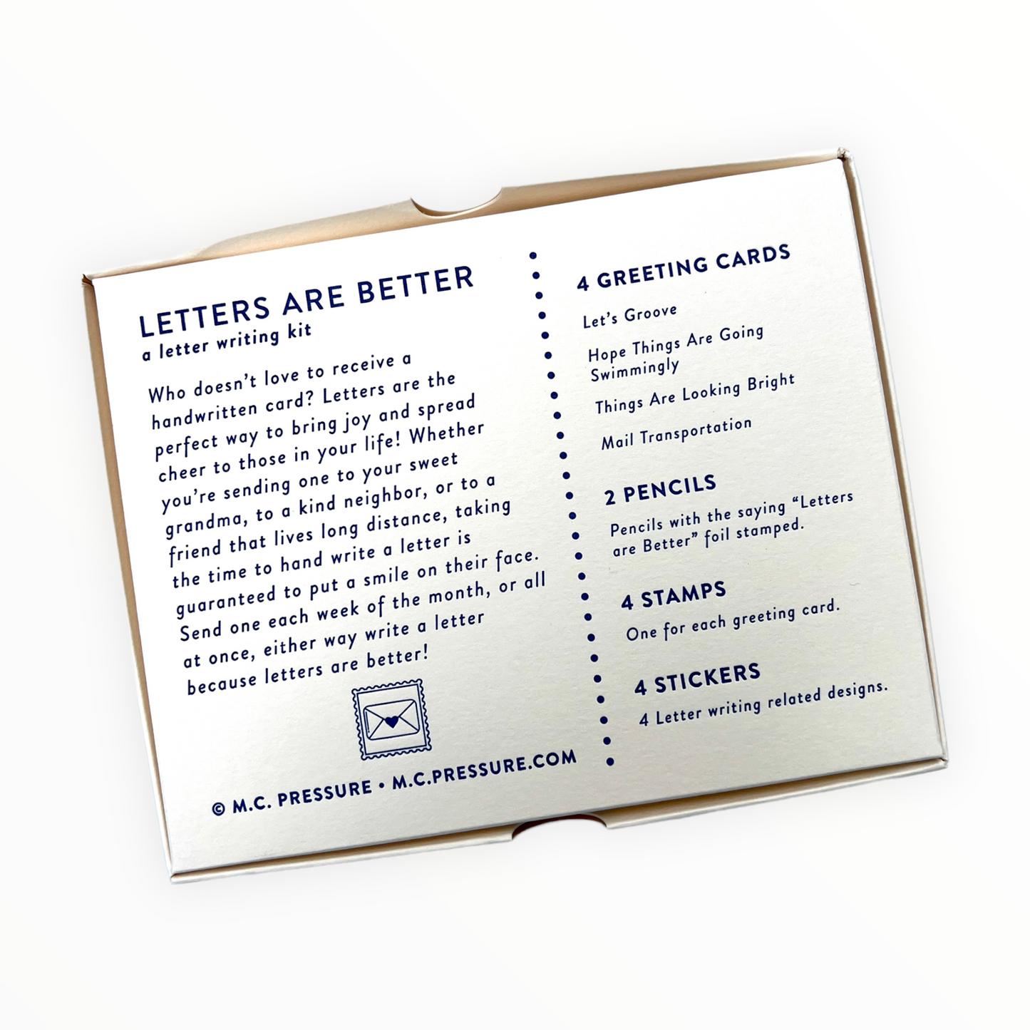 Letters Are Better Writing Kits detail by M.C. Pressure