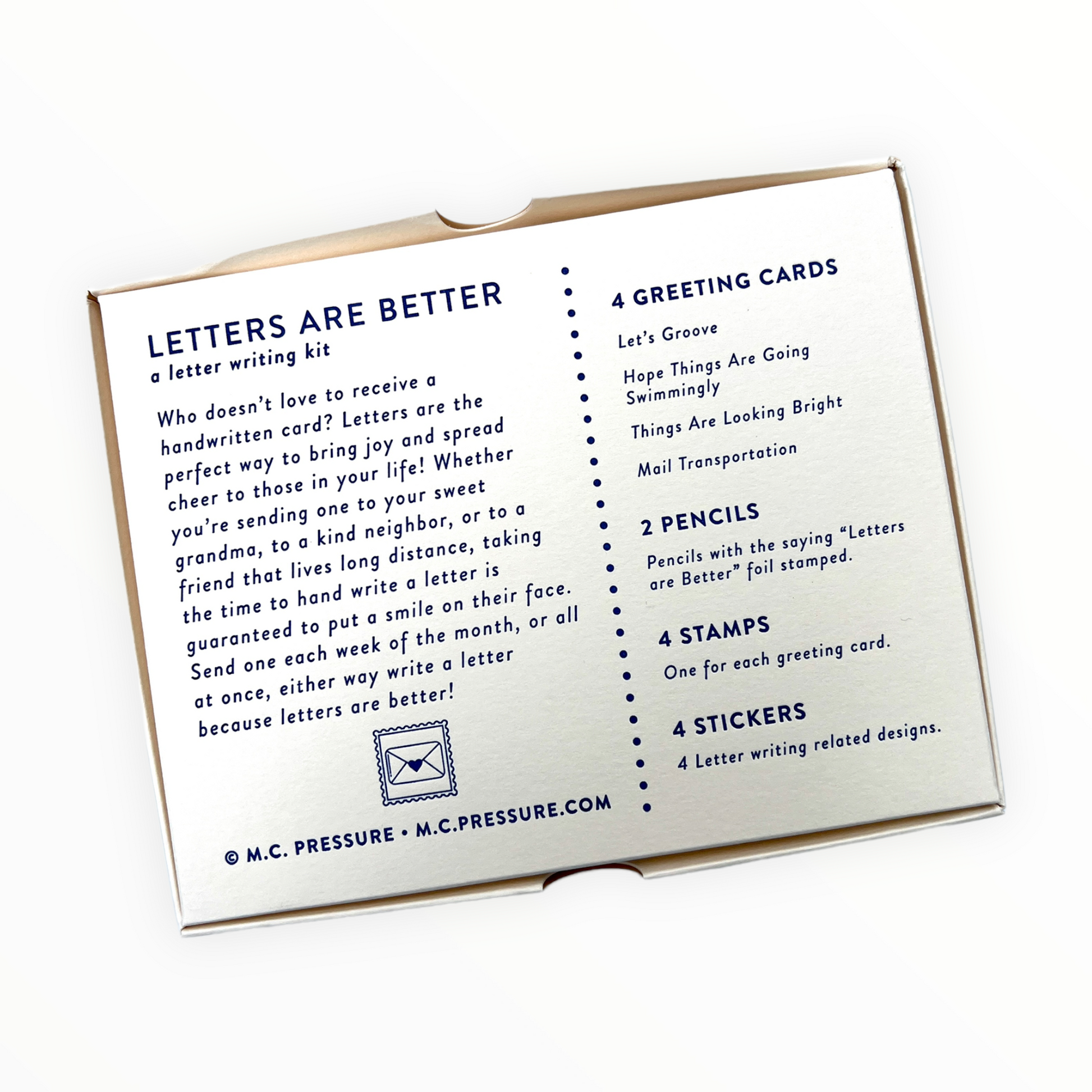 Letters Are Better Writing Kits detail by M.C. Pressure