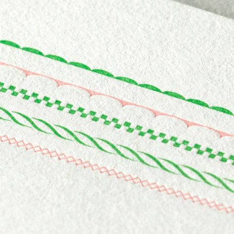 Frame Letter Set Stationery by Midori, both color variants