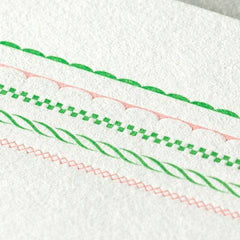Frame Letter Set Stationery by Midori, both color variants