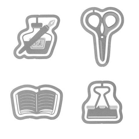 Stationery Etching Clips by Midori, lifestyle photo with clips in use