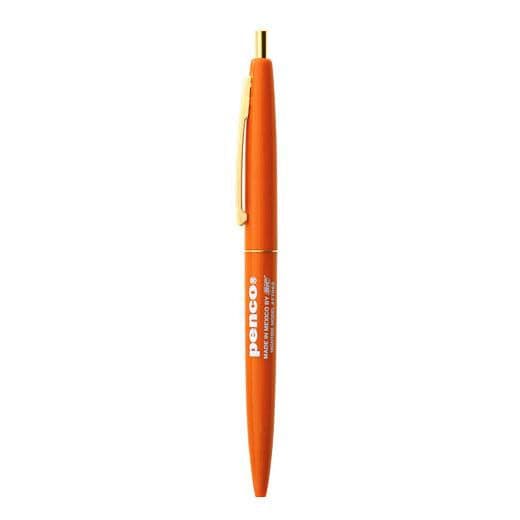 Knock Ballpoint Pen in Bronze Orange by Penco, redesigned BIC, black ink, 0.7mm tip