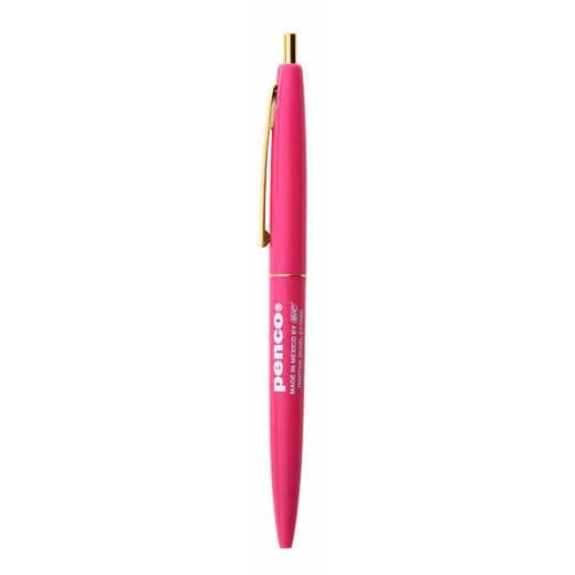 nock Ballpoint Pen in Vivid Pink by Penco, redesigned BIC, black ink, 0.7mm tip