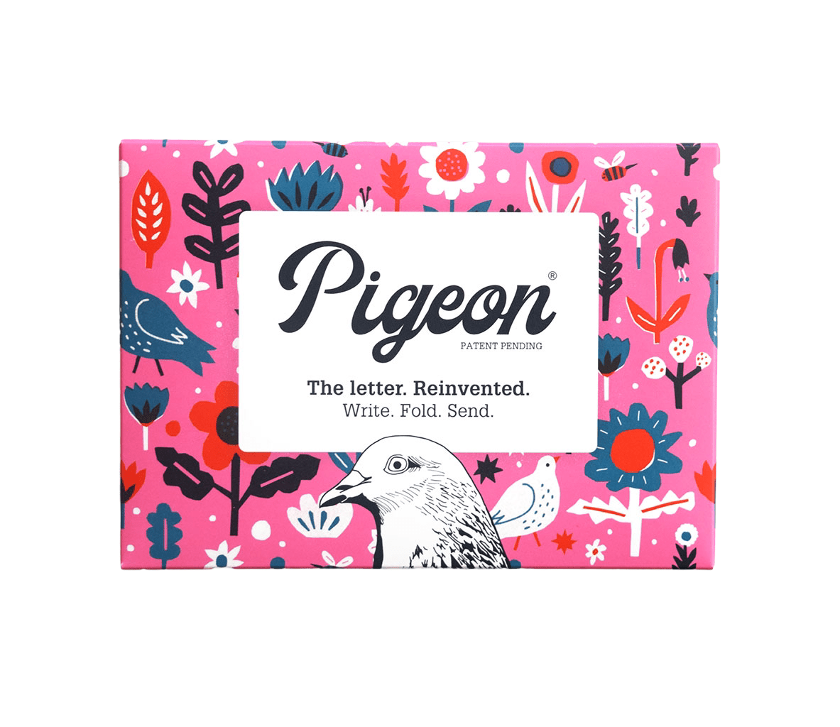 Pigeon Posted Fiesta letter and envelope set of 6 by Pigeon Posted, origami-inspired, 3.75 x 5.25 inches, made in UK