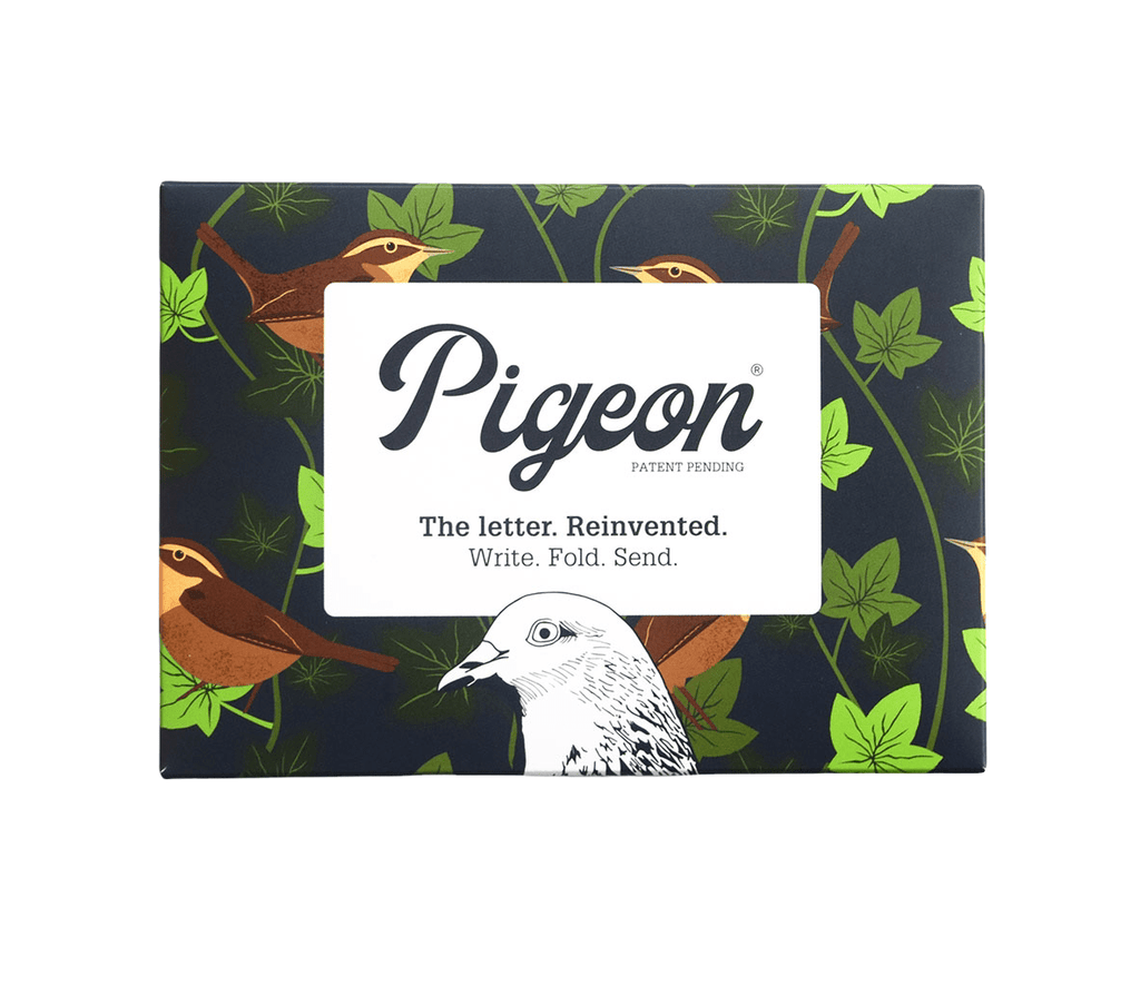 Pigeon Posted Robin and Wren letter and envelope set of 6 by Pigeon Posted, origami-inspired, 5.25 x 3.75 inches, made in UK