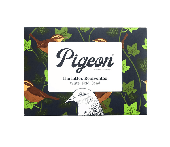 Pigeon Posted Robin and Wren letter and envelope set of 6 by Pigeon Posted, origami-inspired, 5.25 x 3.75 inches, made in UK