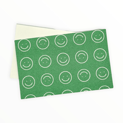 Green Smiley ~ Envelopes with Blank Notecards - The Paper Drawer