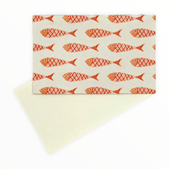 Orange Fish ~ Envelopes with Blank Notecards - The Paper Drawer