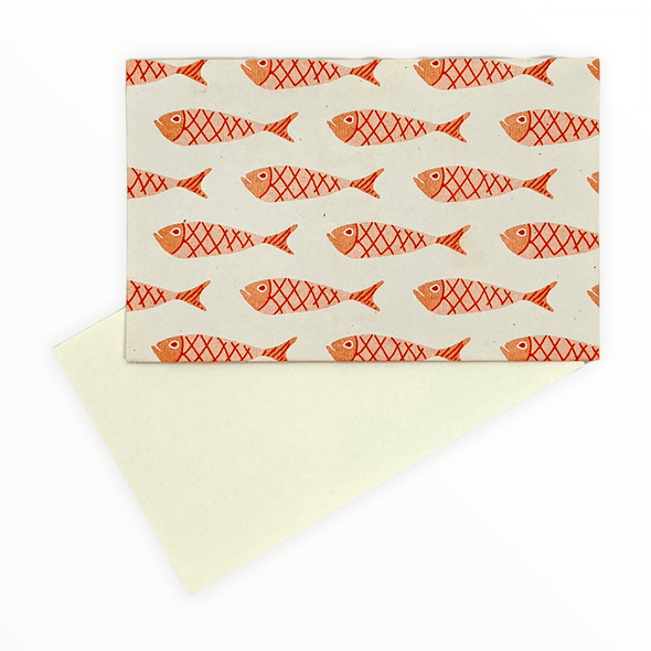 Orange Fish ~ Envelopes with Blank Notecards - The Paper Drawer