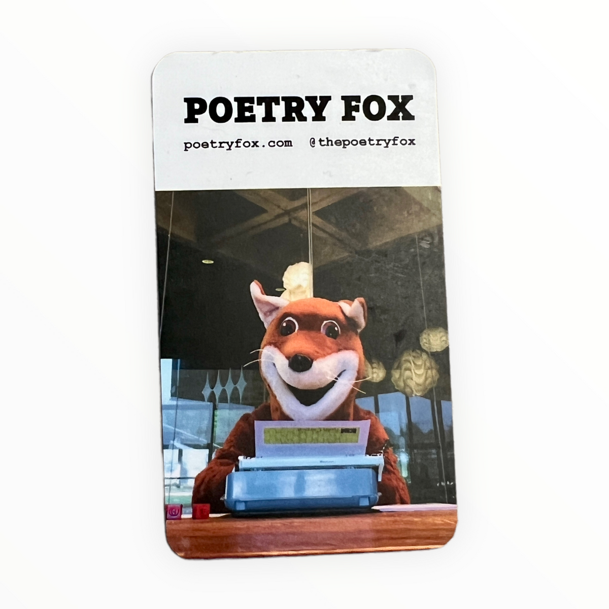 Some Reassuring Words from the Poetry Fox by Poetry Fox, fox information