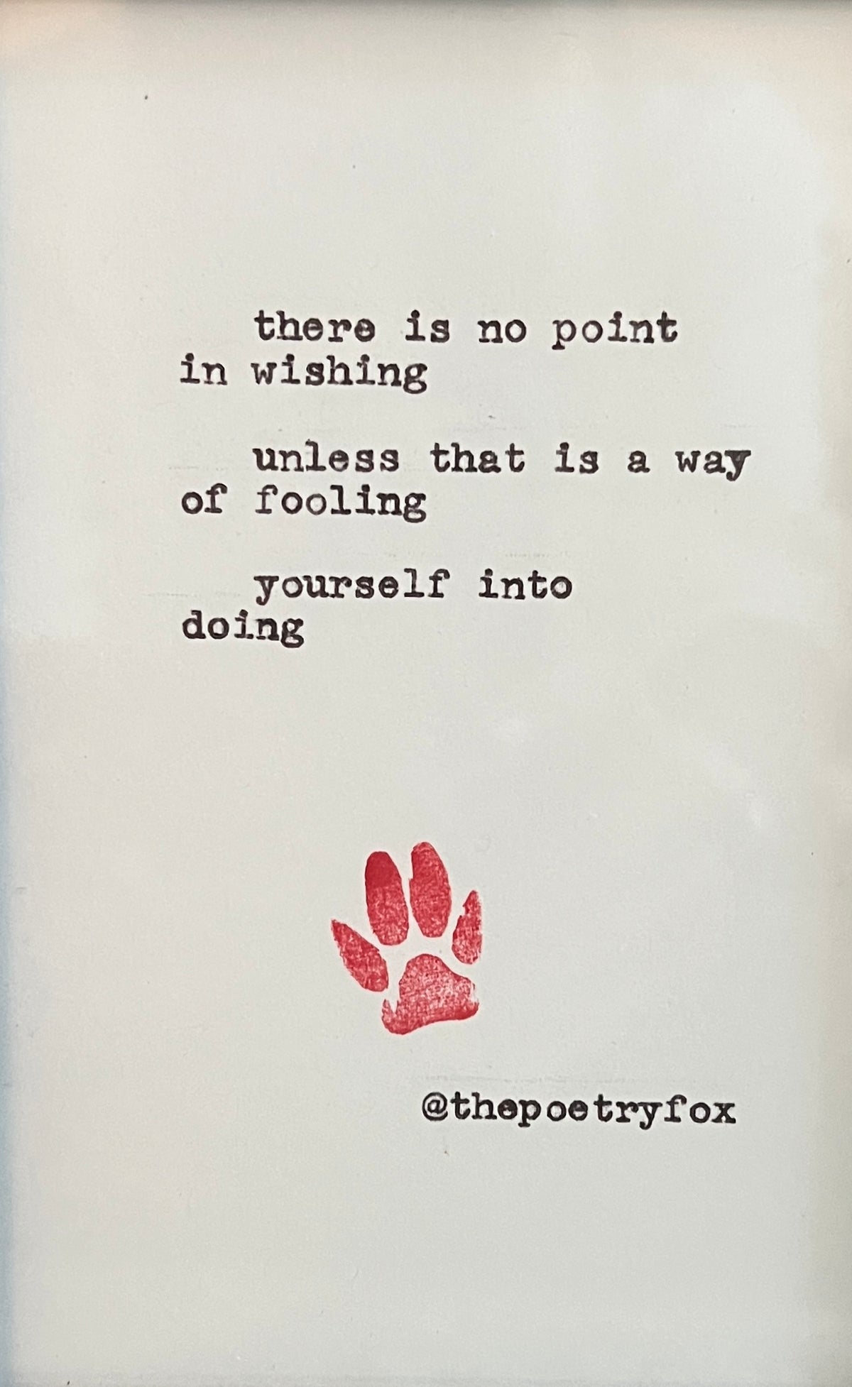 Some Reassuring Words from the Poetry Fox by Poetry Fox, sample poem detail