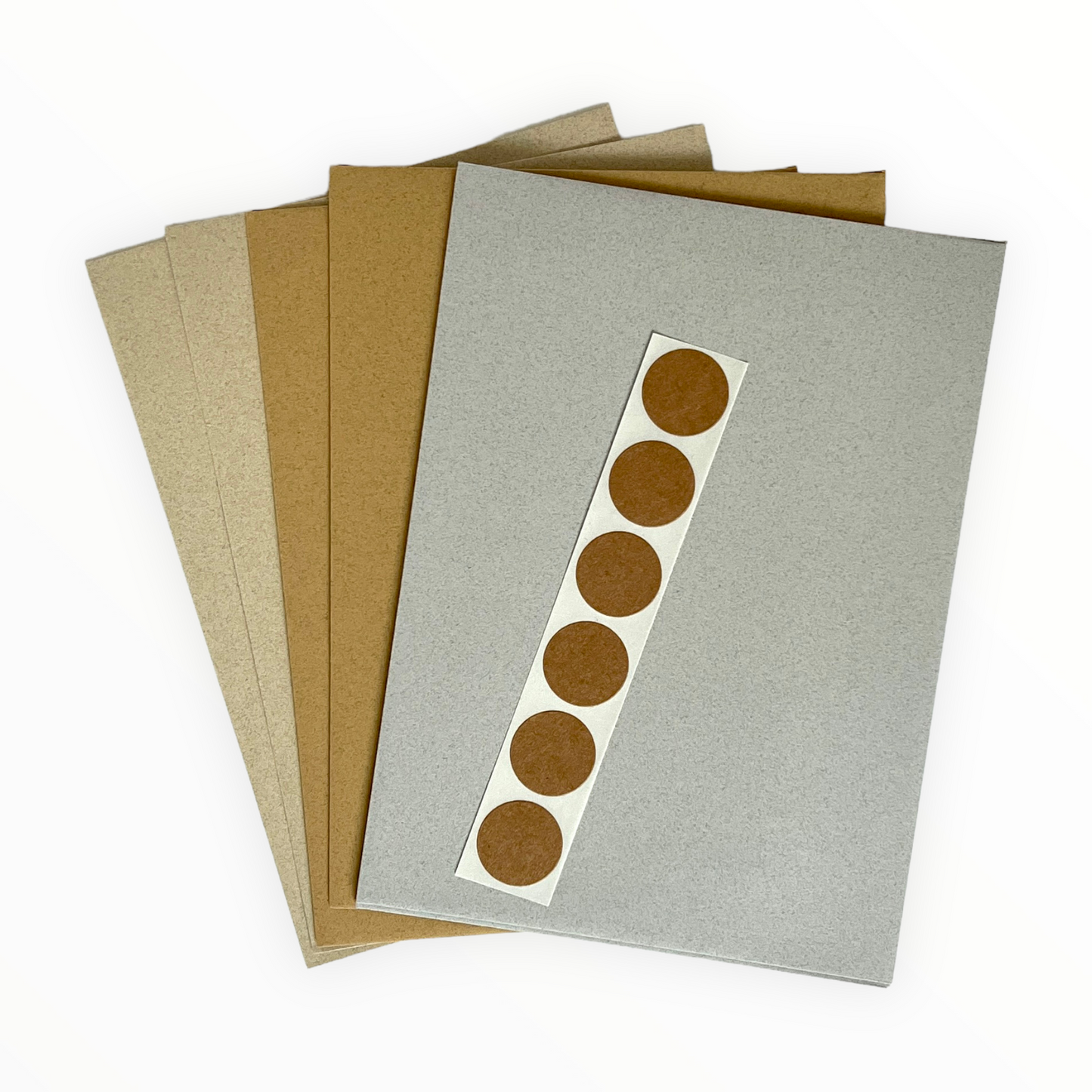Down to Business Letter Writing Set by Recess Shop, kraft round stickers detail