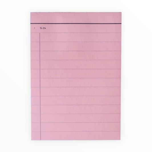 To-Do Pad by Recess Shop, pink nostalgic paper, 50 tear-off pages 3.5" x 5"