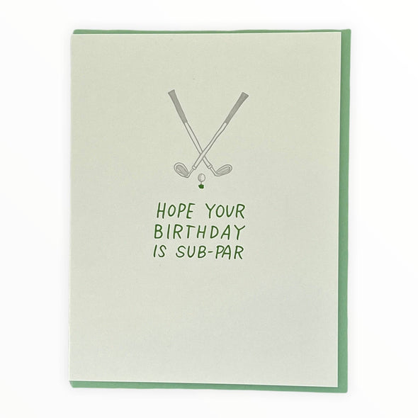 Hope Your Birthday is Sub-Par - The Paper Drawer