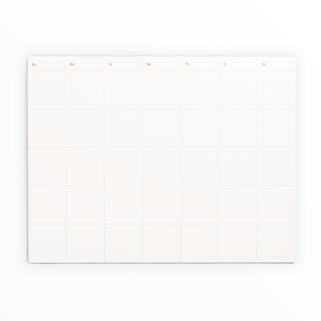 Weekly Calendar Notepad - The Paper Drawer