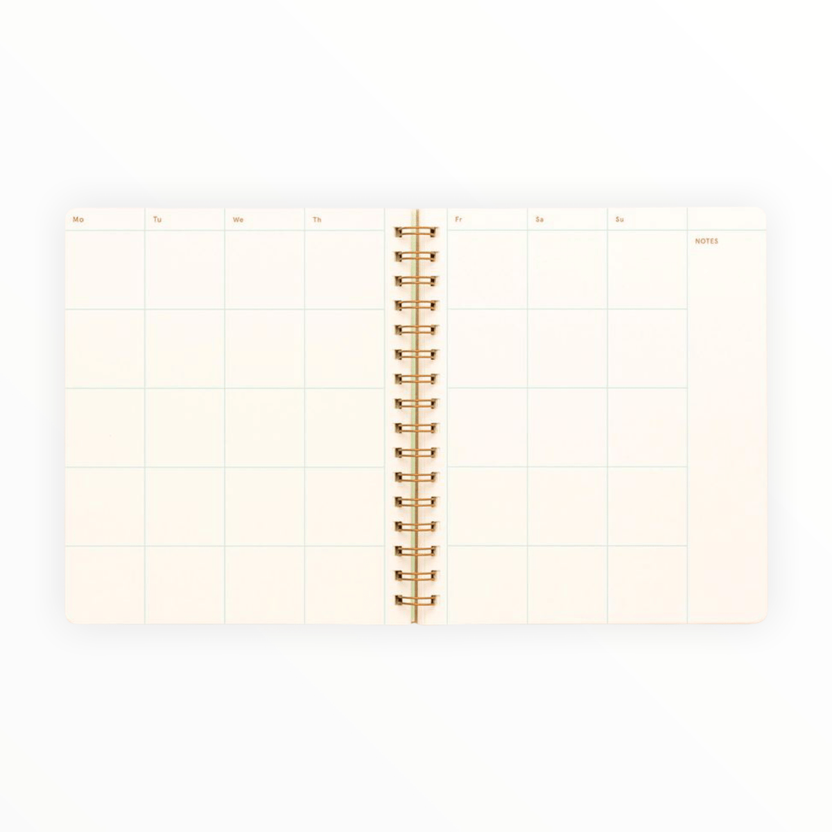 Undated Planner by Shorthand Press, open spread showing weekly layout