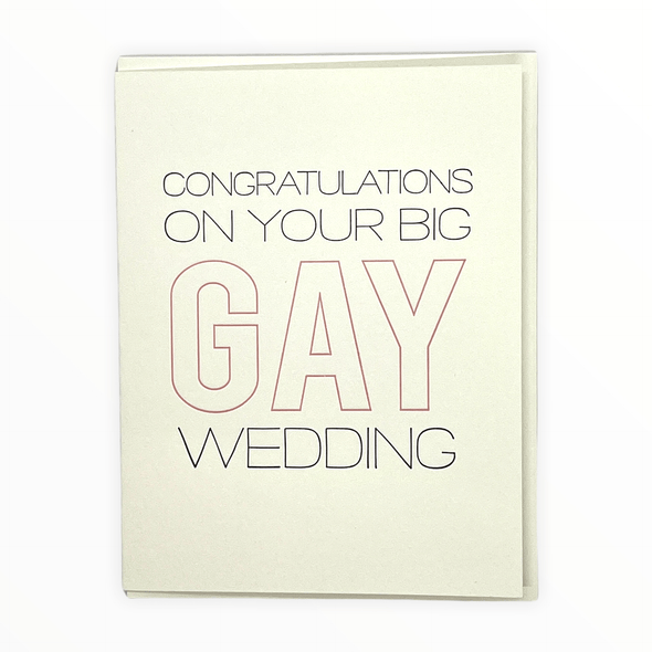 Big Gay Wedding Card - The Paper Drawer