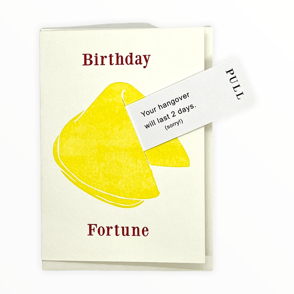 Birthday Hangover  Fortune Cookie - The Paper Drawer