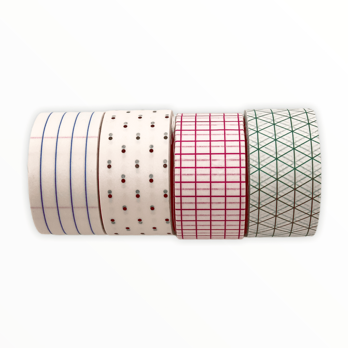 Memo Tape by Suck UK, Grid design, bright colorful washi tape, 10m x 23mm