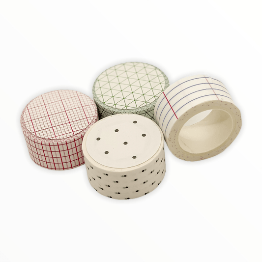 Memo Tape by Suck UK, Isometric design, bright colorful washi tape, 10m x 23mm