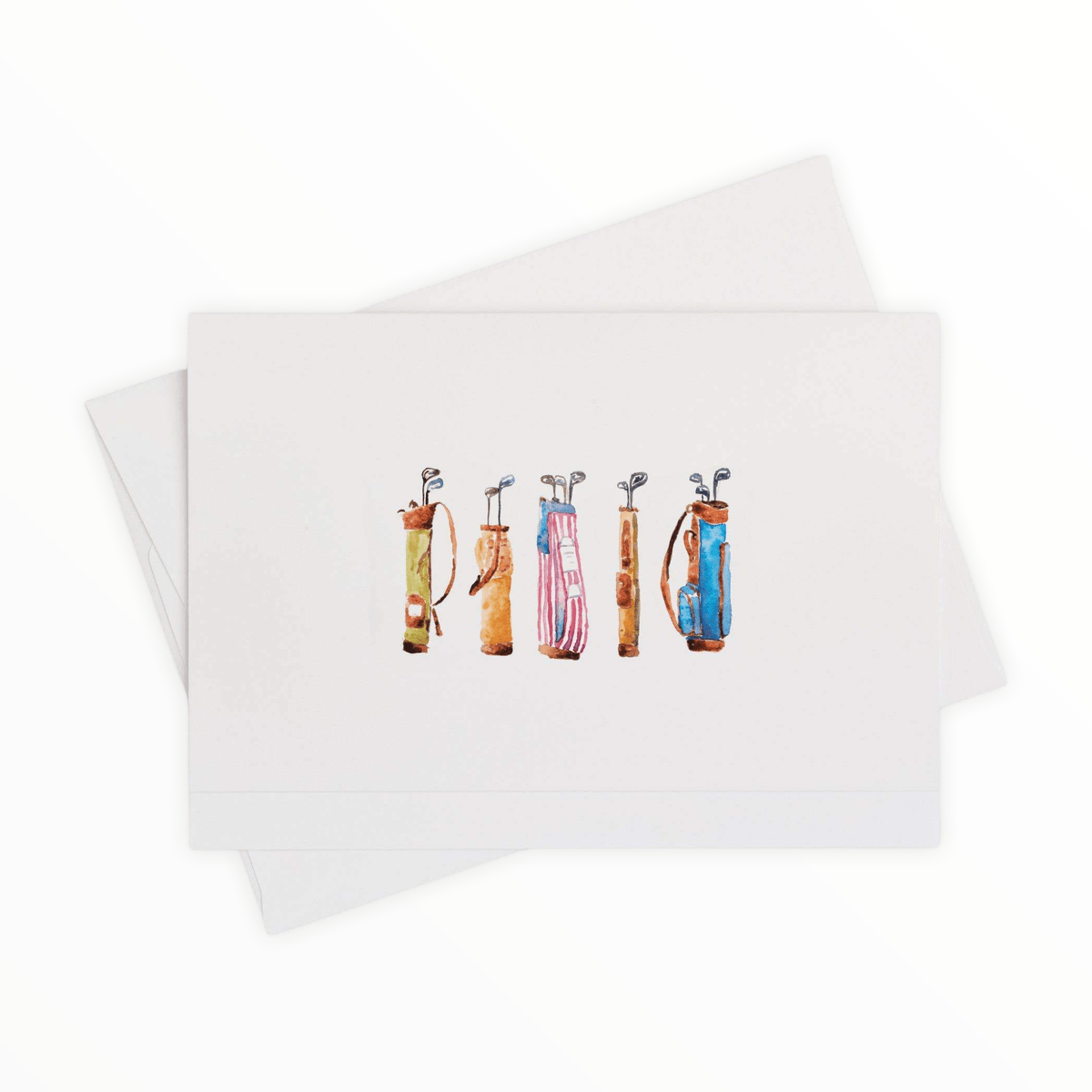Ready Golf Watercolor Notecard Box Set by Taylor Paladino, original watercolor by Ben Taylor Paladino, 10 cards white envelopes, 4.5 x 6.25 inches