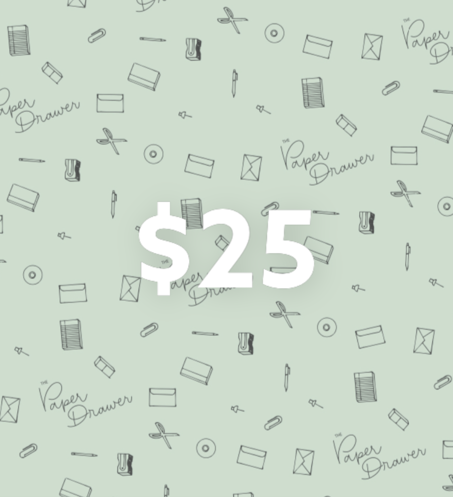 The Paper Drawer Gift Card $25 value