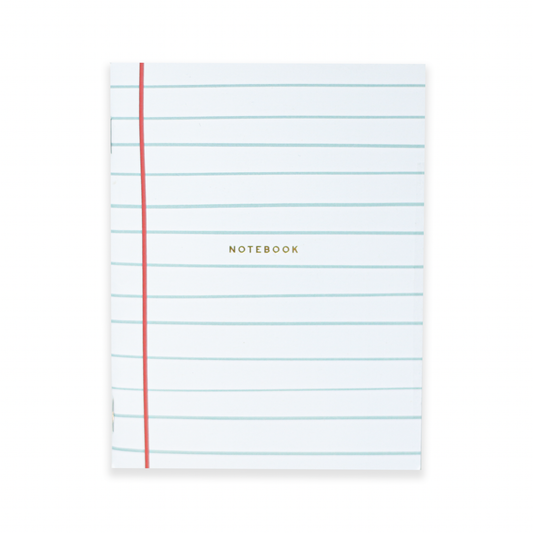 Old School Pocket Notebook by The Penny Paper Co., gold-foil stamped cover, 48 lined pages, 4.25 x 5.5 inches, made in Canada