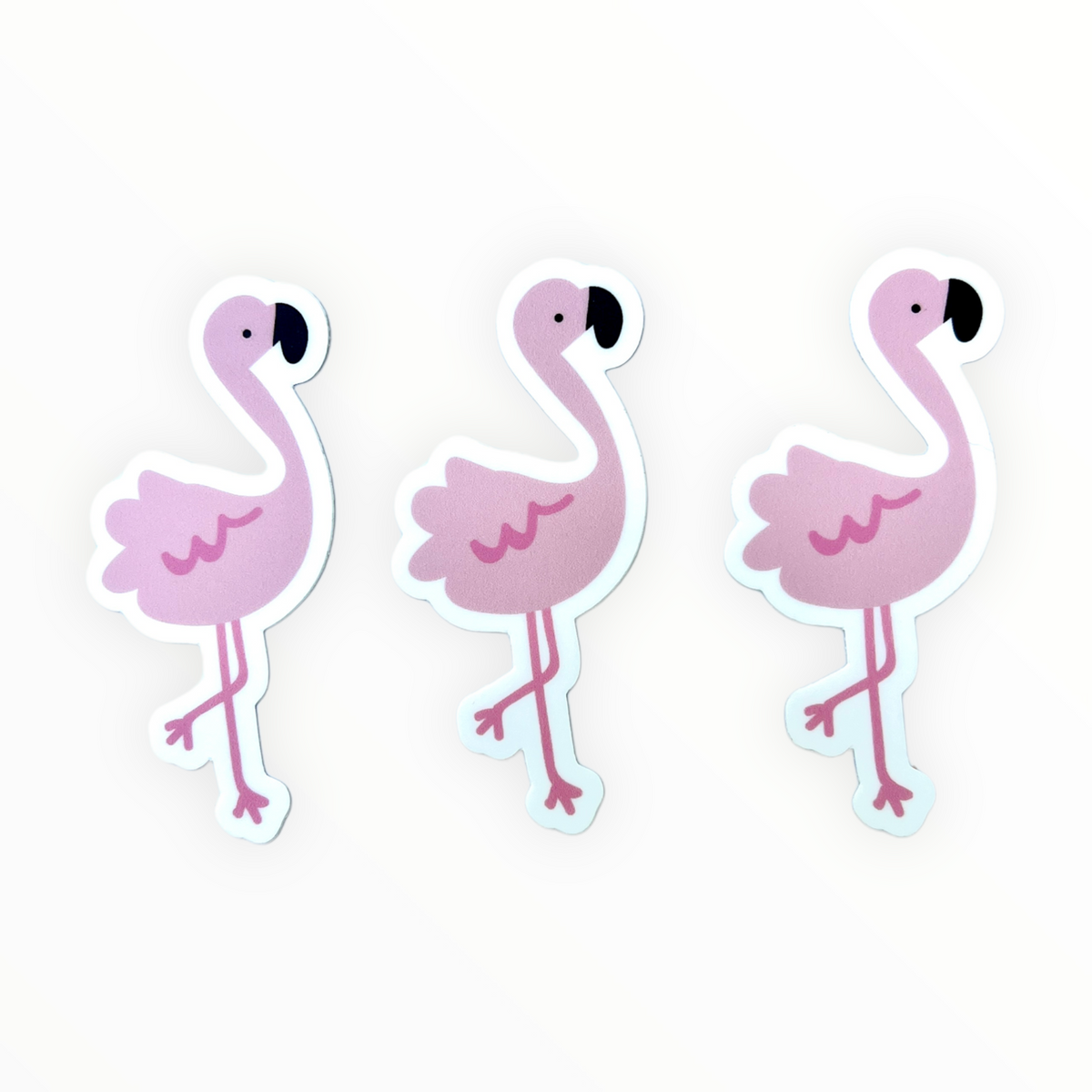 Pink Flamingo vinyl sticker detail by The Penny Paper Co.