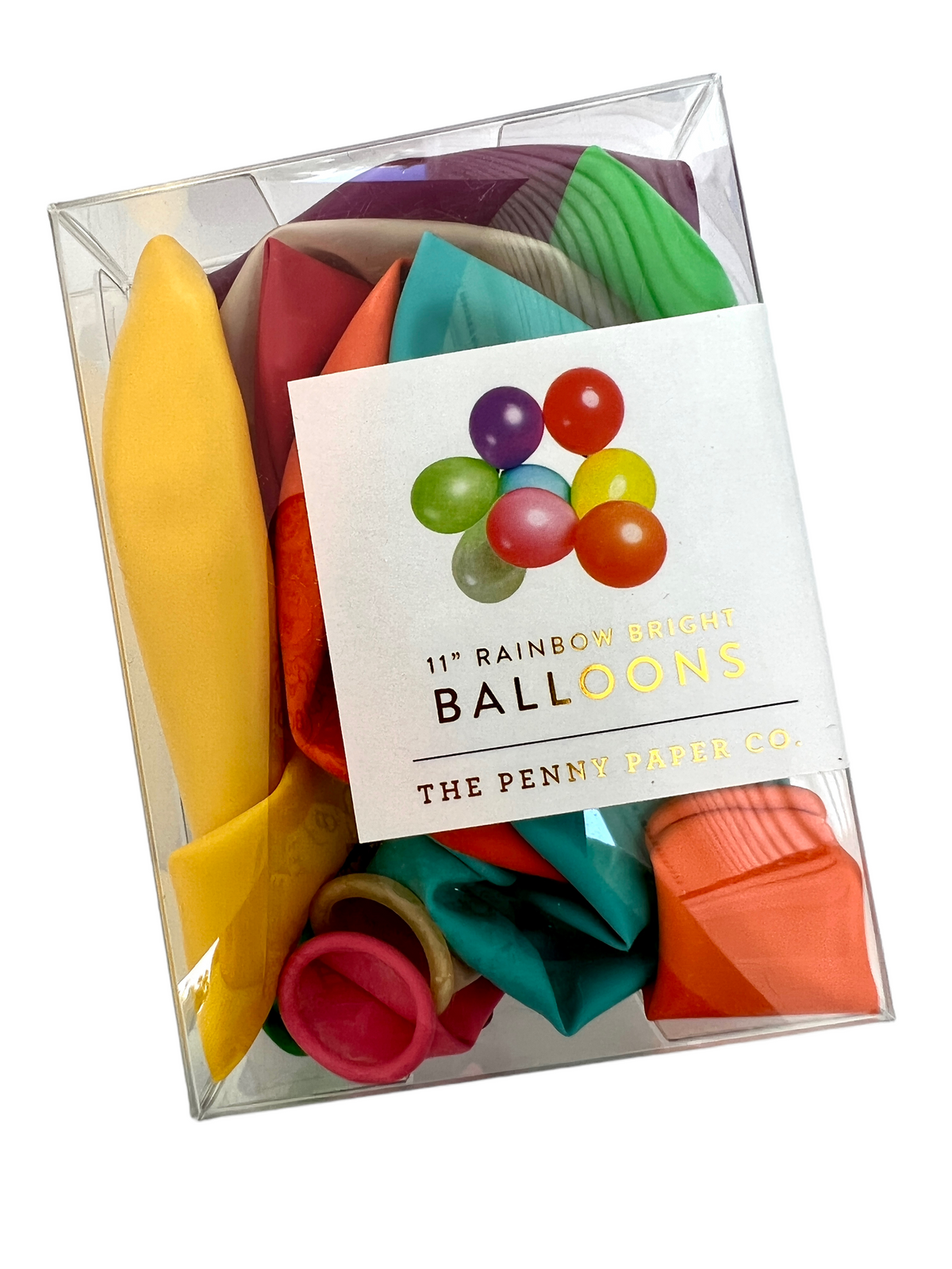 Rainbow Brite Balloons detail by The Penny Paper Co., inflated balloon colors