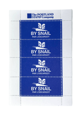 By Snail Blue Lick & Stick Stamps - The Paper Drawer
