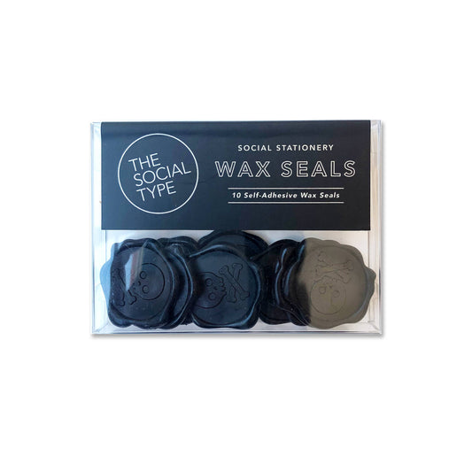 Skull Wax Seals by The Social Type, self-adhesive, set of 10