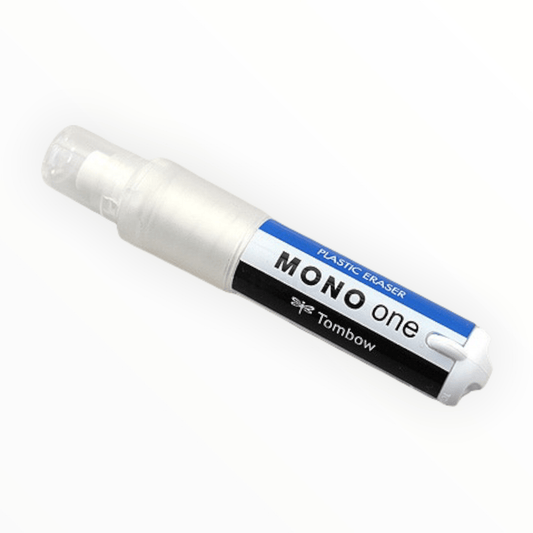 Tombow Mono One twist eraser by Tombow, capped rubber-tipped, loop exterior, 2.75 inches