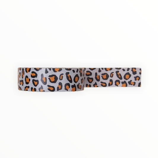 Panther Grey Washi Tape by wowgoods, animal print, 15mm x 10m, made in the Netherlands